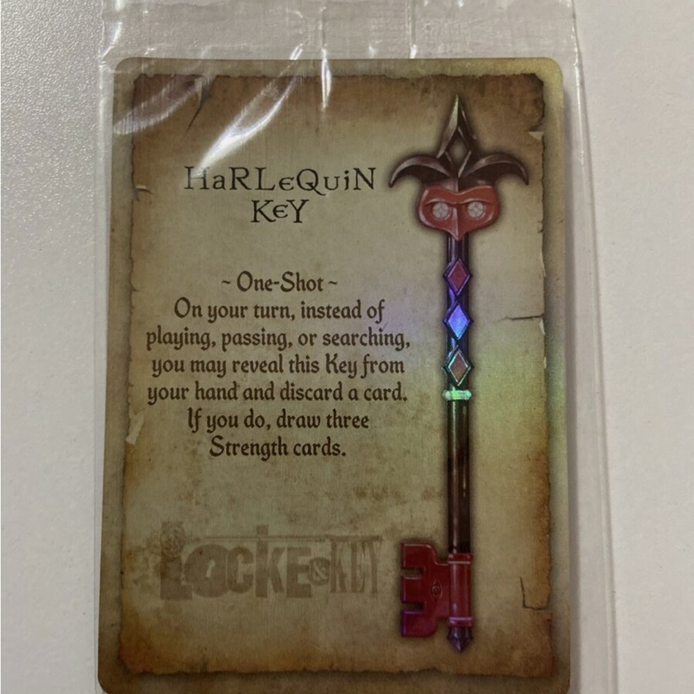 Locke & Key Harlequin key promo Foil trading card - Sealed